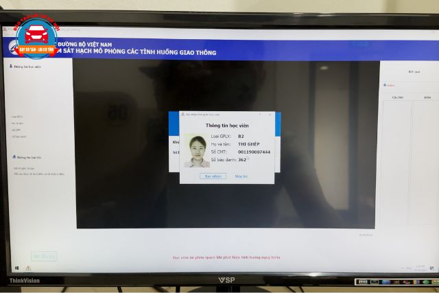 Phần mềm mô phỏng và thi thử gần tương tự như khi sát hạch giúp các học viên không bị bỡ ngỡ