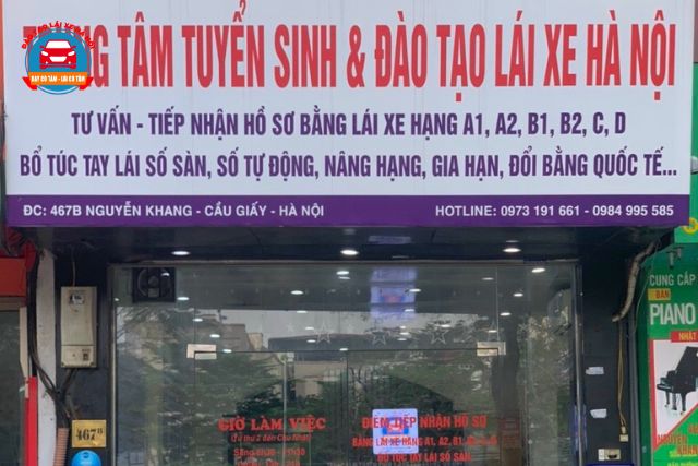 Trung Tâm Đào Tạo Lái Xe Hà Nội chất lượng uy tín hàng đầu